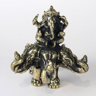 Ganesha auf dreik&ouml;pfigem Elefanten 4,5 cm