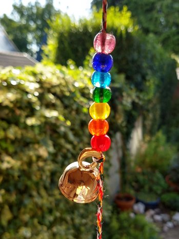 Glockenschnur-Chakra/Regenbogen 4 große Glocken