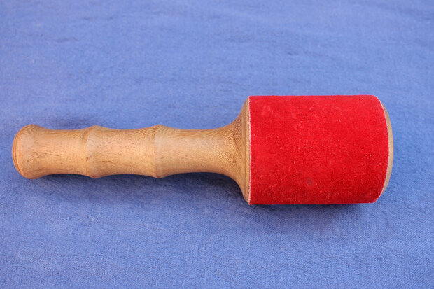 Schlägel Holz-Leder-Gross Ø 70-75mm -XL