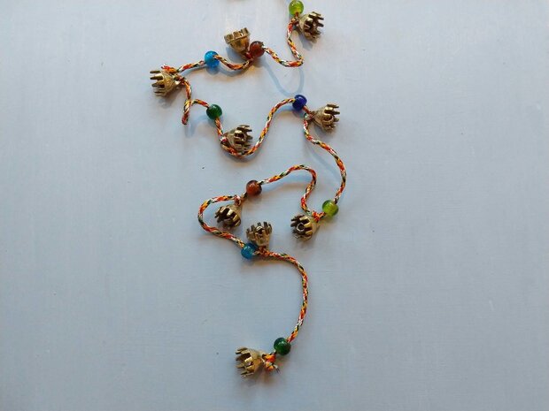 Glockenschnur mit Glasperlen mittel (17mm)
