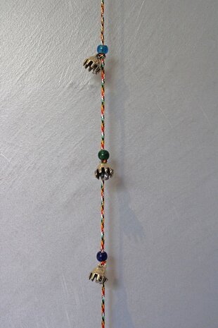 Glockenschnur mit Glasperlen mittel (17mm)