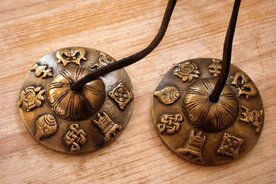 Tingsha (Bronze) -Glücksymbole