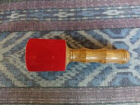 Schlägel Holz-Leder-Gross Ø 70-75mm -XL