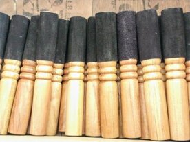 Schlägel Holz - Leder klein schwarz